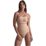 BYE-BRA - SOFT TOUCH SEAMLESS HIGH WAIST THONG BLACK SIZE XXL